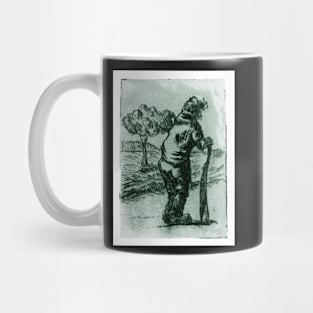 the old man print Mug